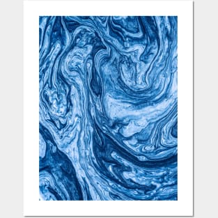 glamour 001 liquid blue colors Posters and Art